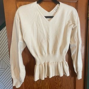 Molly Braxton xs peplum sweater